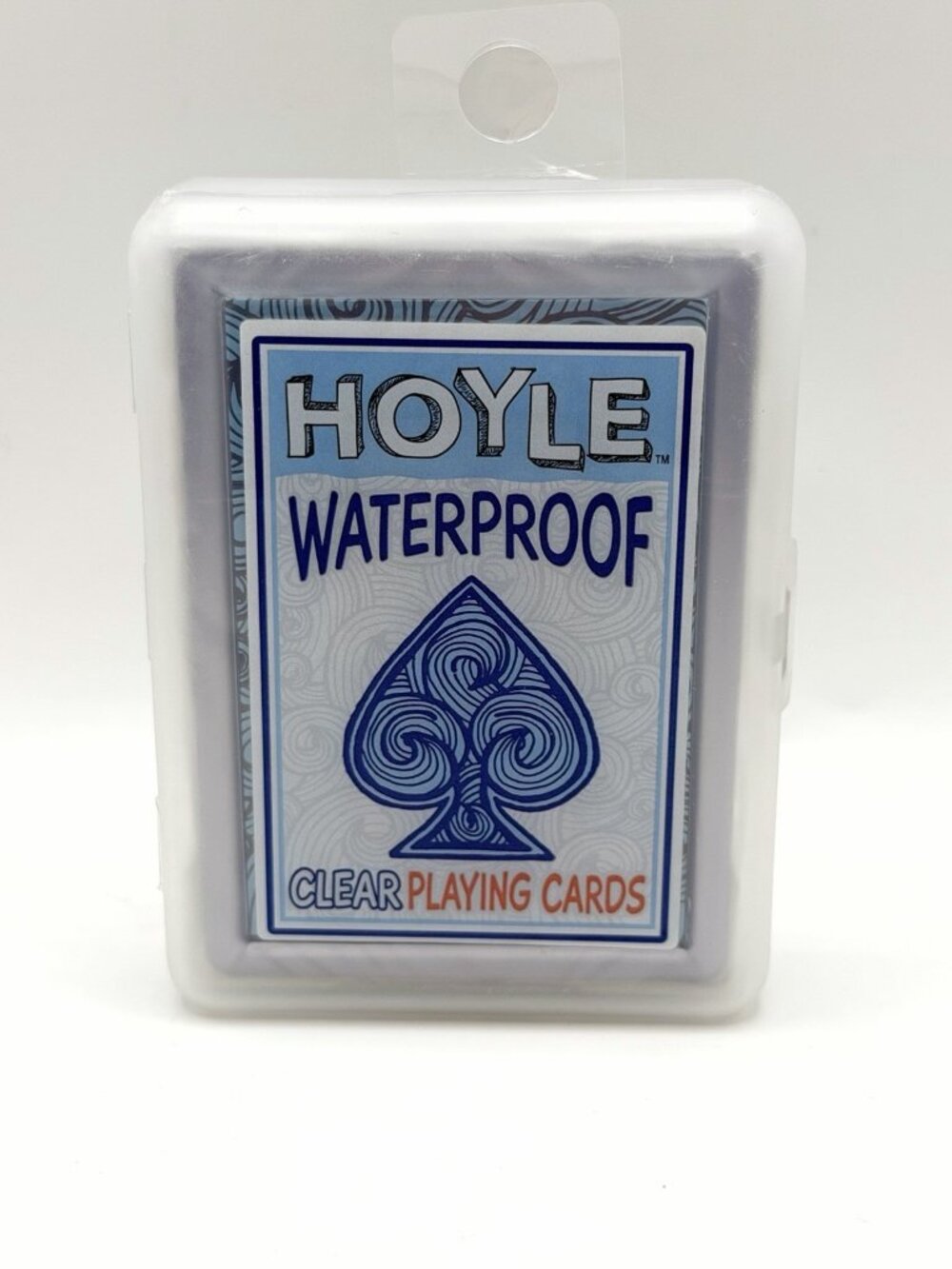 HOYLE 100% Waterproof CLEAR Playing Cards -‎ Durable Deck w/Case NEW